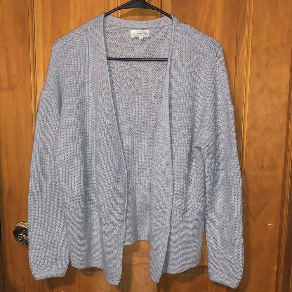 361. Lucky brand Light Gray wool boned Sweater size XS